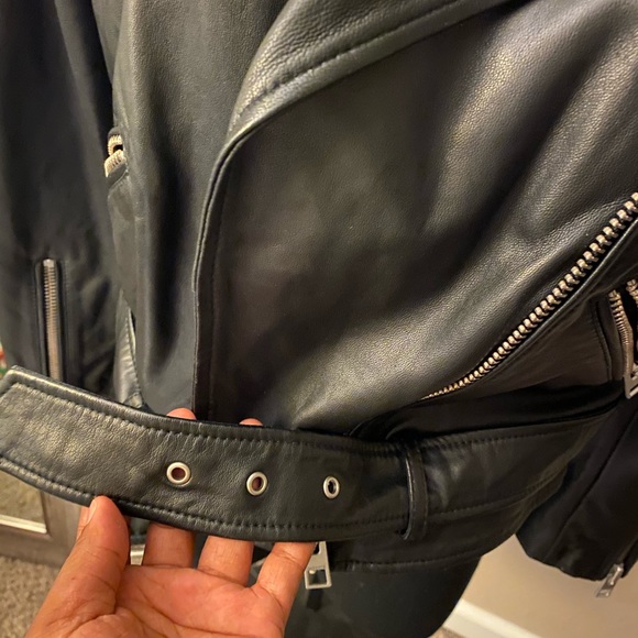 *final price All Saints Balfern Biker Jacket - Picture 10 of 12